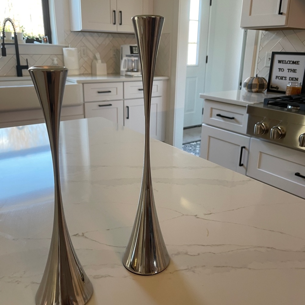 (2) GUC Robert Welch Candlesticks by Crate and Barrel